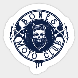 Bones moto club Sticker